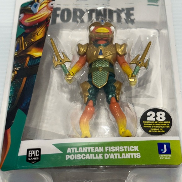 Fortnite Atlantean Fishstick Jazwares Solo Mode 4" Action Figure Series 17 #162 - Picture 5 of 5